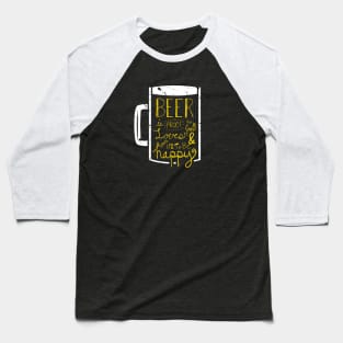 Beer Love Baseball T-Shirt